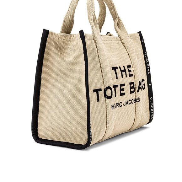 LIKE NEW Marc Jacobs The Jacquard Medium Tote Bag in Warm Sand BEIGE REVOLVE - Picture 4 of 16